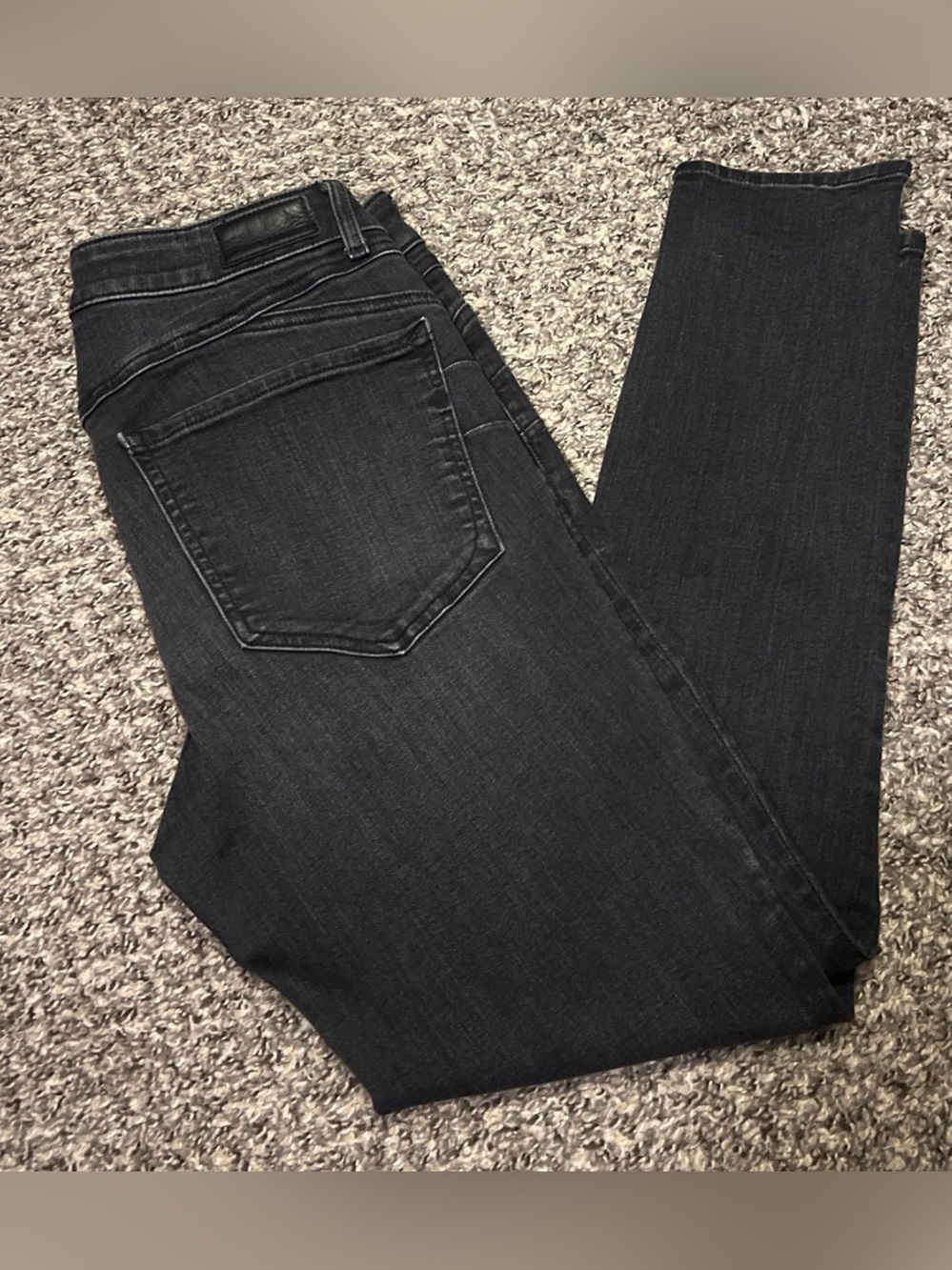Express Women's Black Skinny Jeans - Dark Wash Stretch